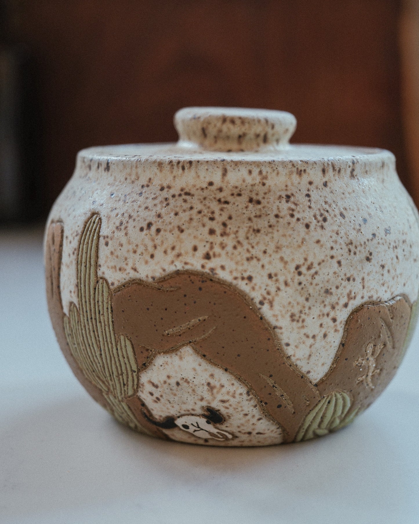 Desert Speckled Salt Jar