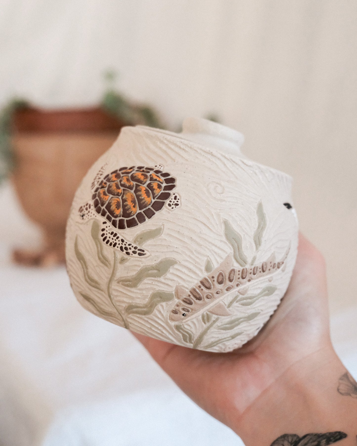 California Coast Salt Jar