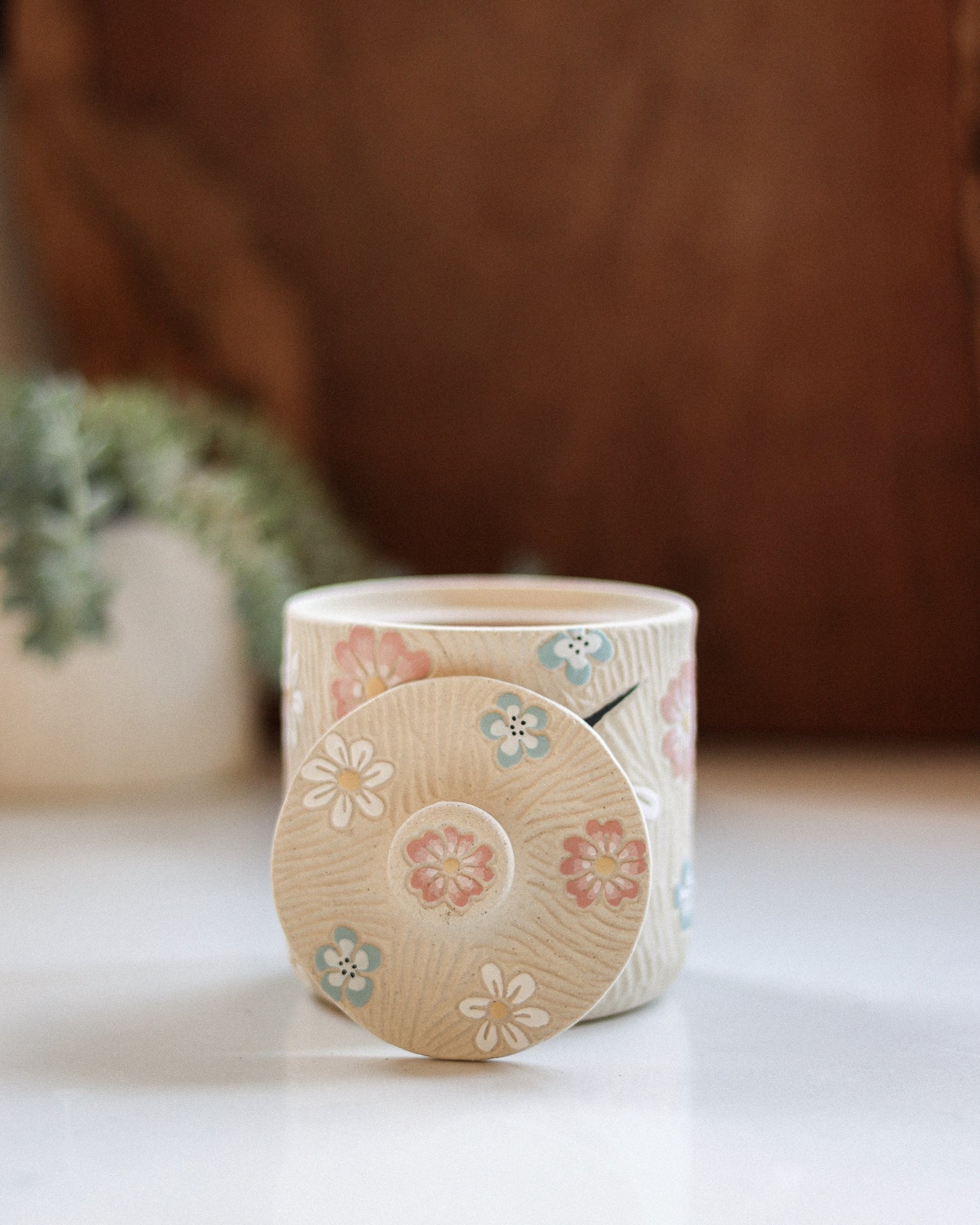 Hummingbirds & Flowers Salt Jar