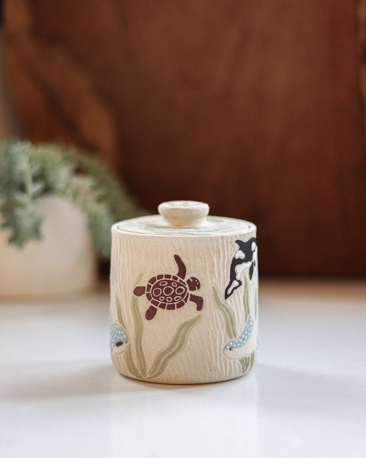 Creatures Of The Sea Salt Jar