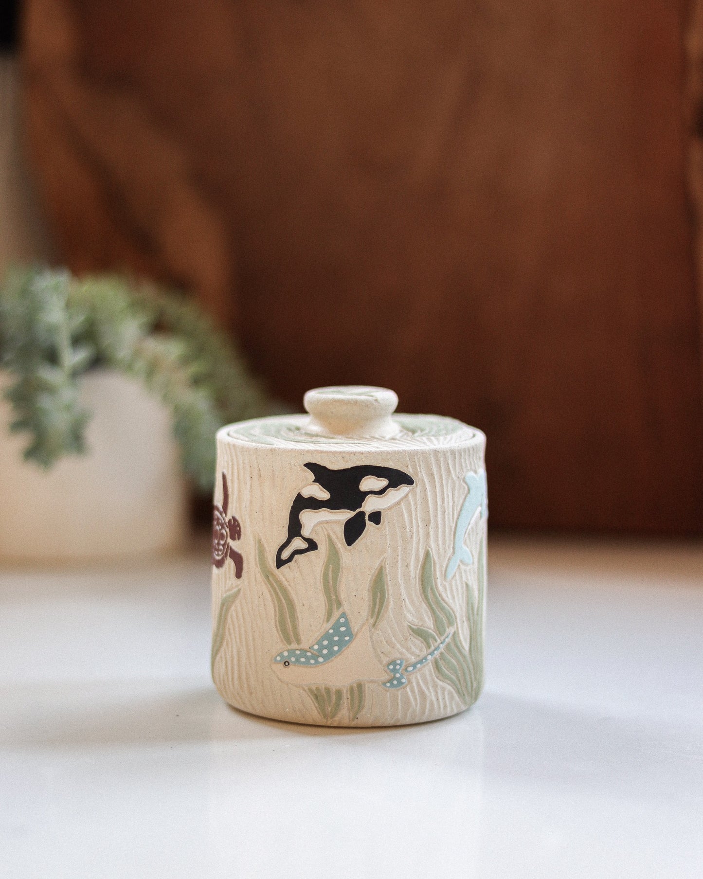 Creatures Of The Sea Salt Jar