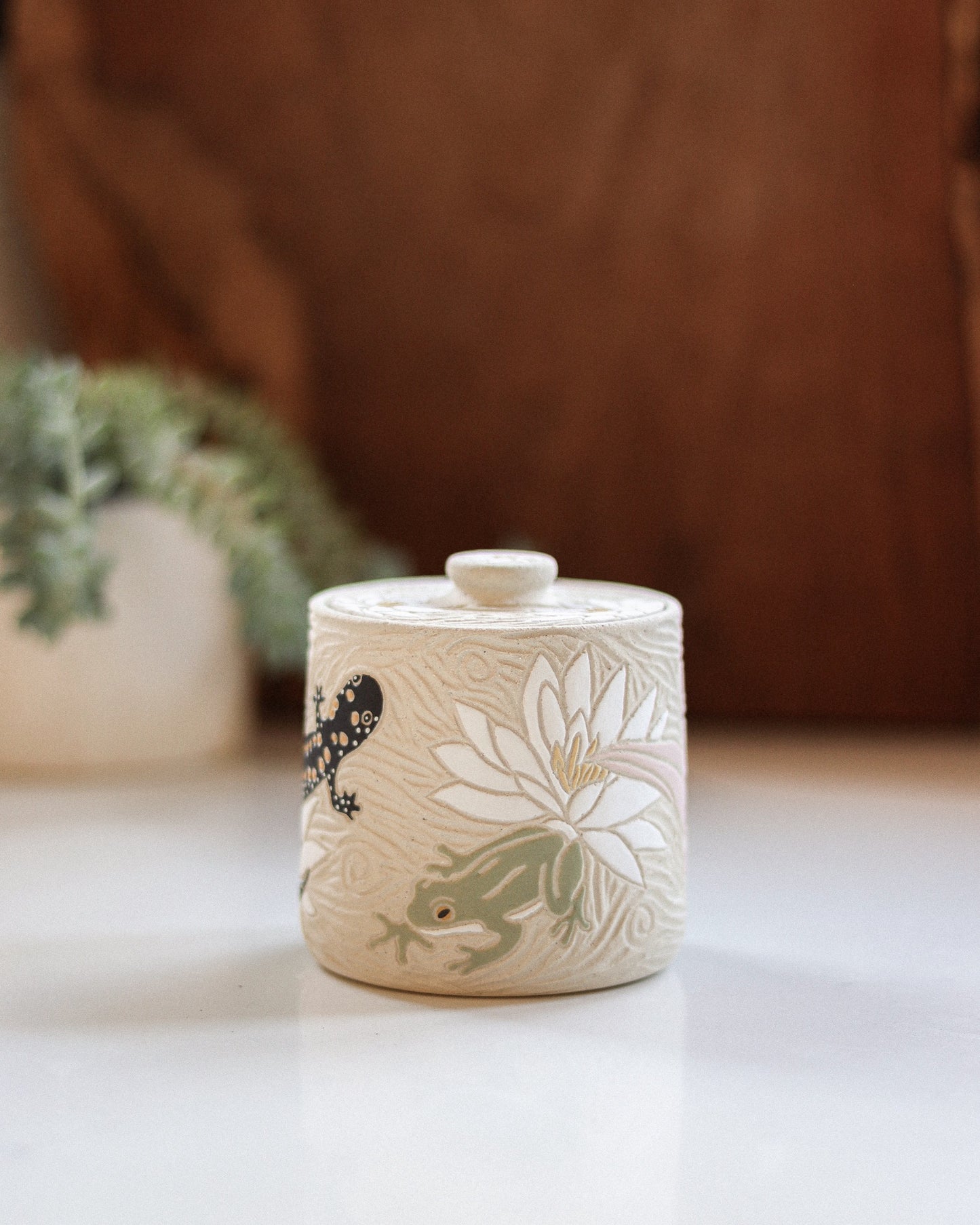 Amphibians Salt Jar #1