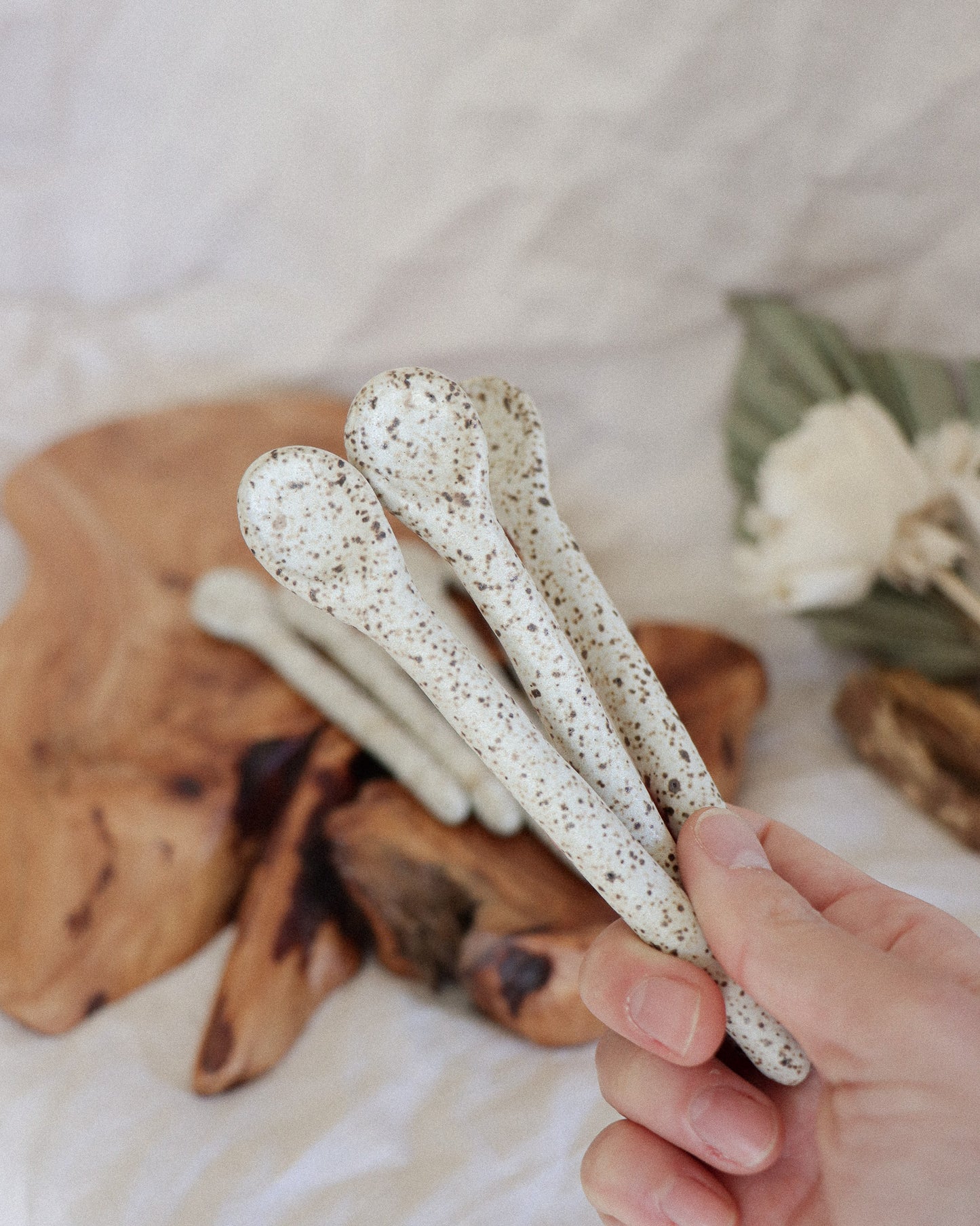 Pebble coffee stir spoons