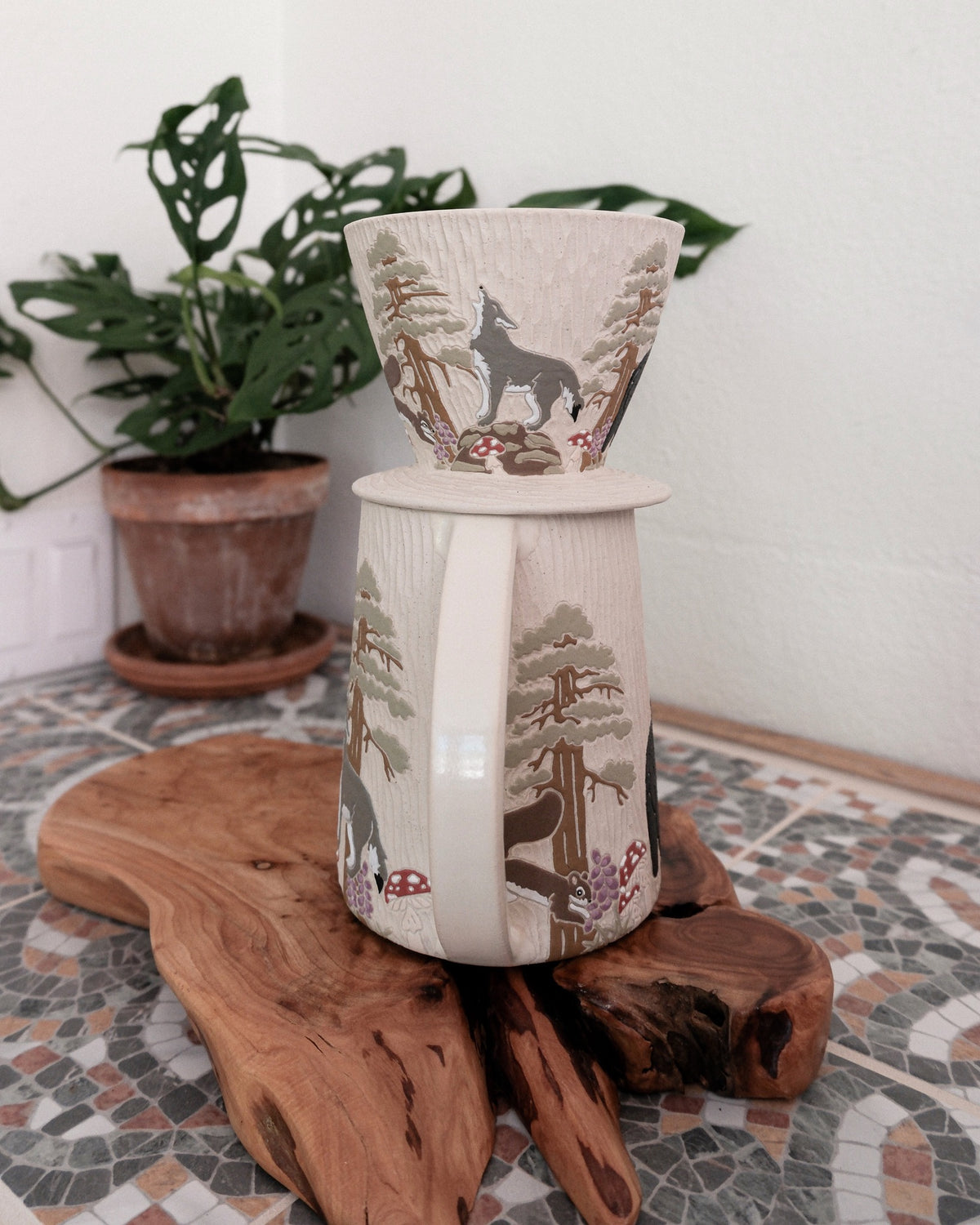 Forest Friends Pour Over Set
