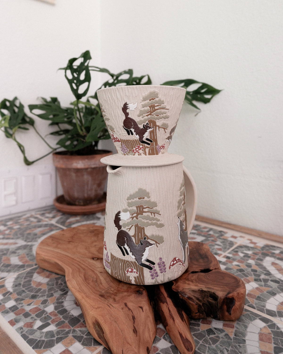 Forest Friends Pour Over Set