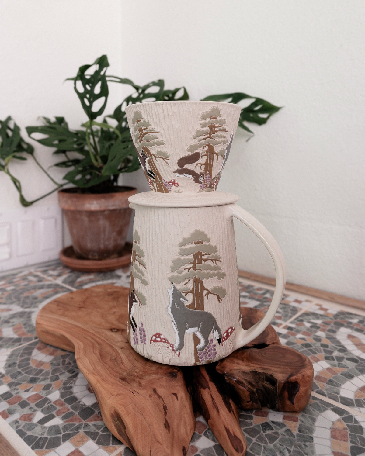 Forest Friends Pour Over Set