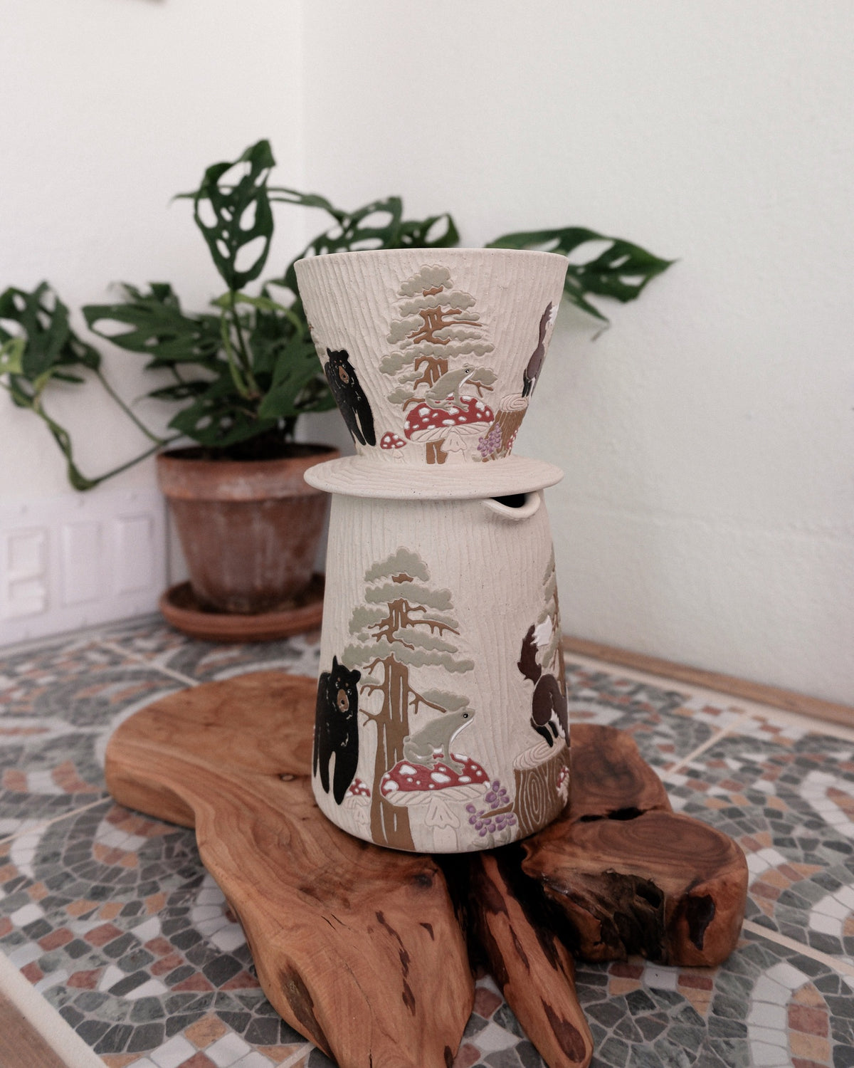Forest Friends Pour Over Set