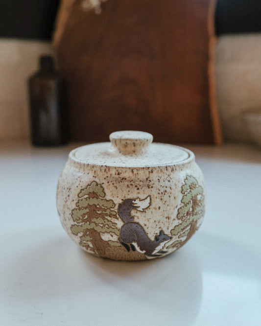 Foxes & Sequoias Speckled Salt Jar