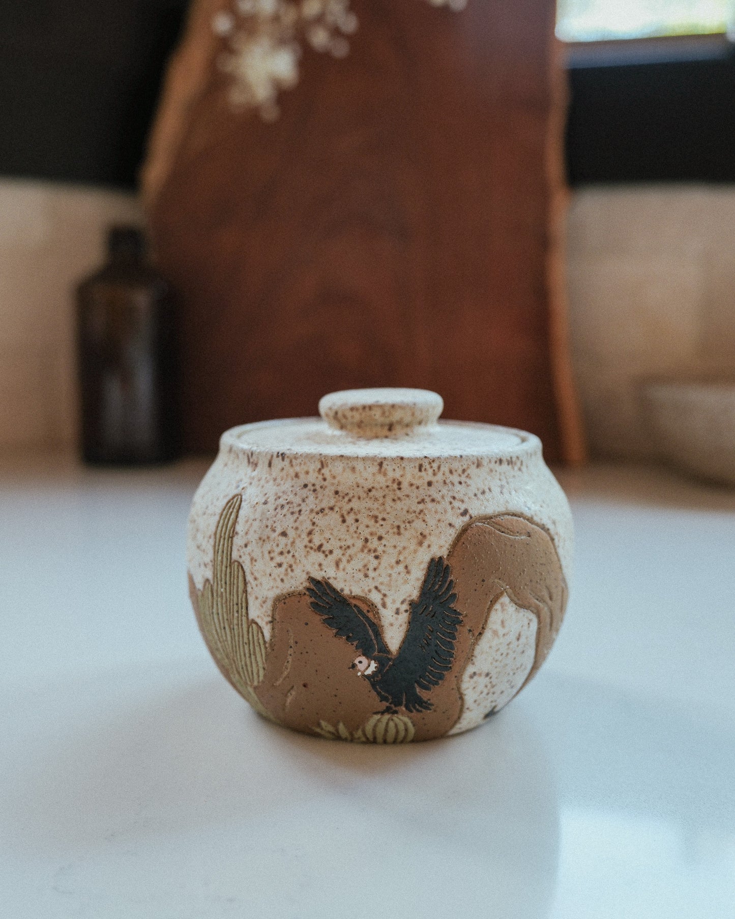 Desert Speckled Salt Jar