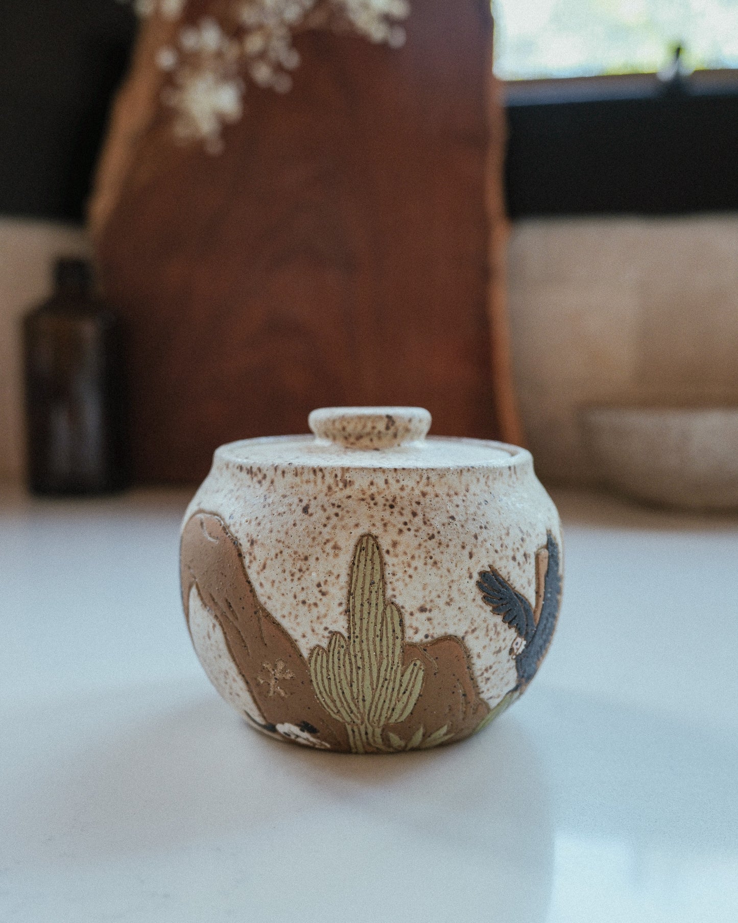 Desert Speckled Salt Jar