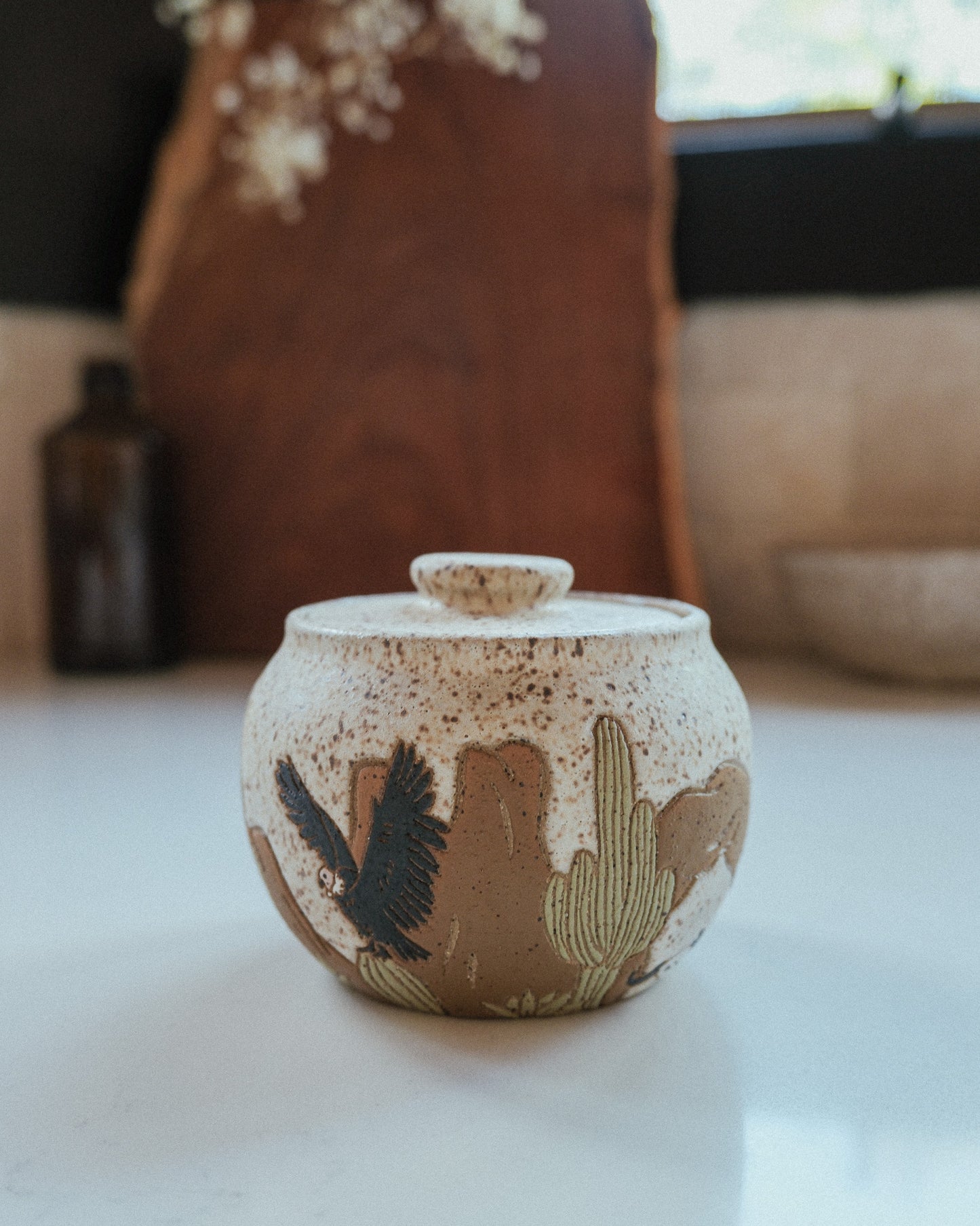 Desert Speckled Salt Jar