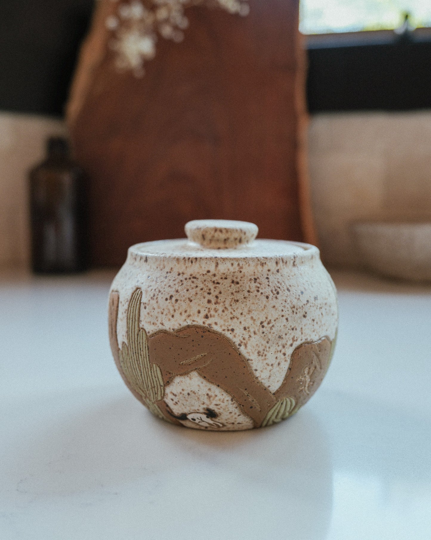 Desert Speckled Salt Jar