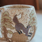 Foxes & Sequoias Speckled Mug
