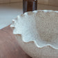 Speckled Ruffle Rim Bowl - Large
