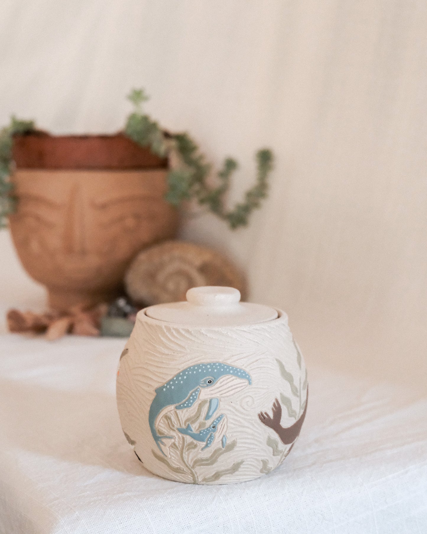 California Coast Salt Jar