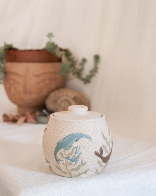 California Coast Salt Jar