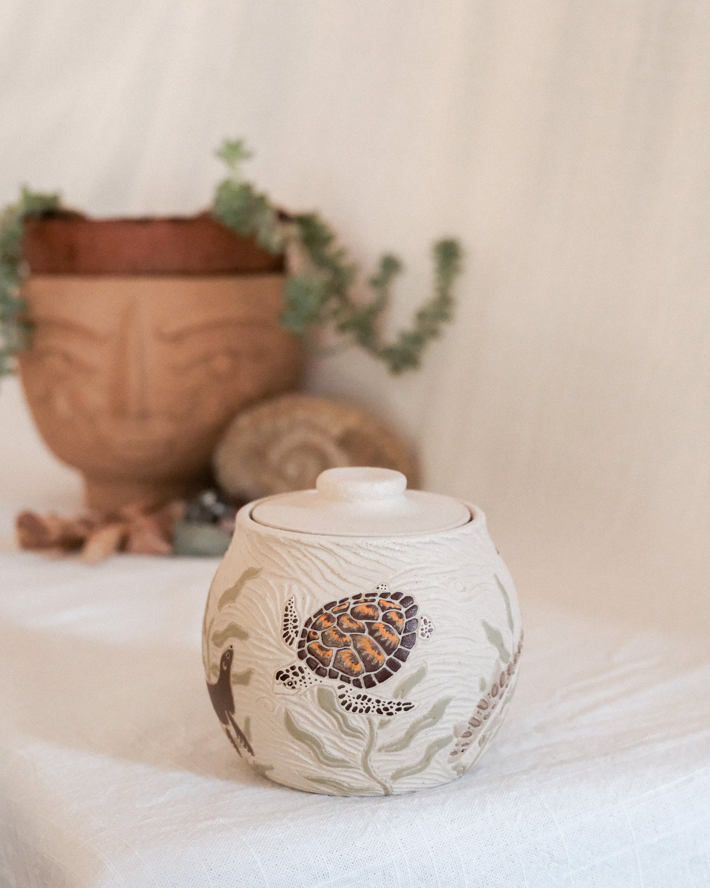 California Coast Salt Jar
