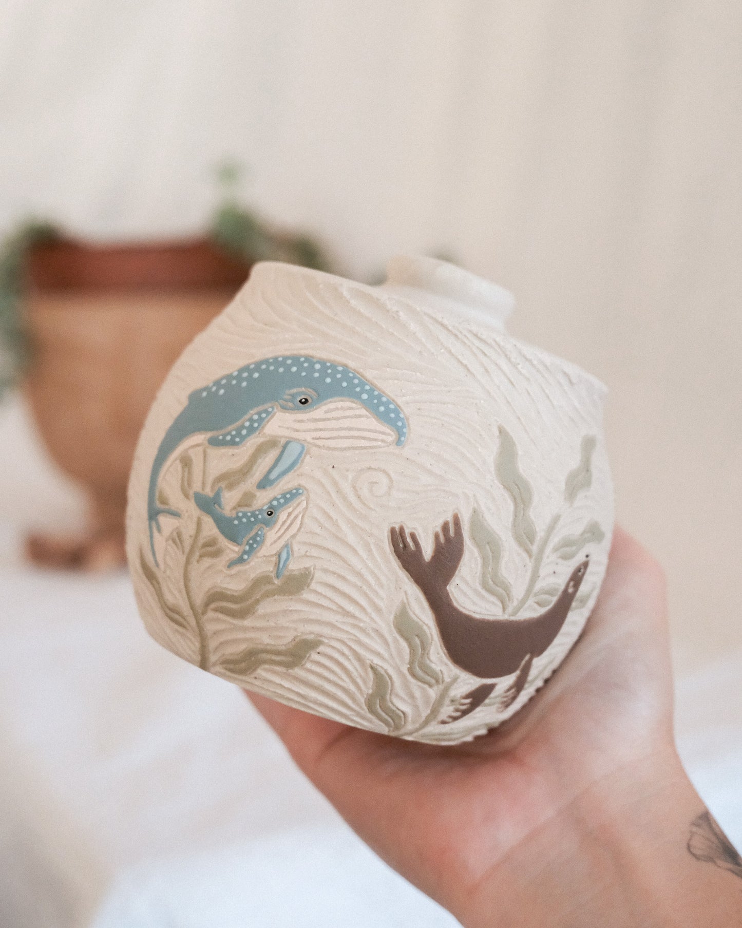 California Coast Salt Jar
