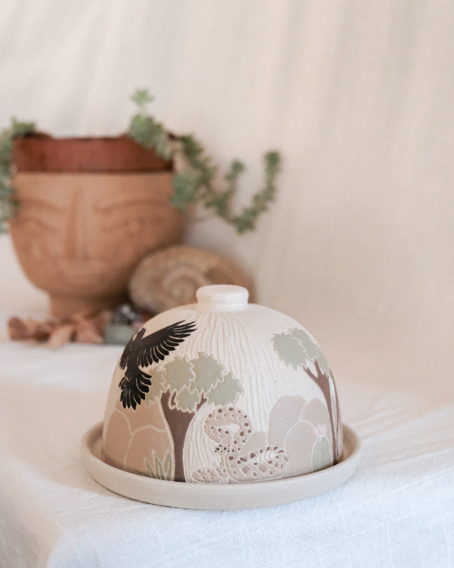 Joshua Tree Butter Dish