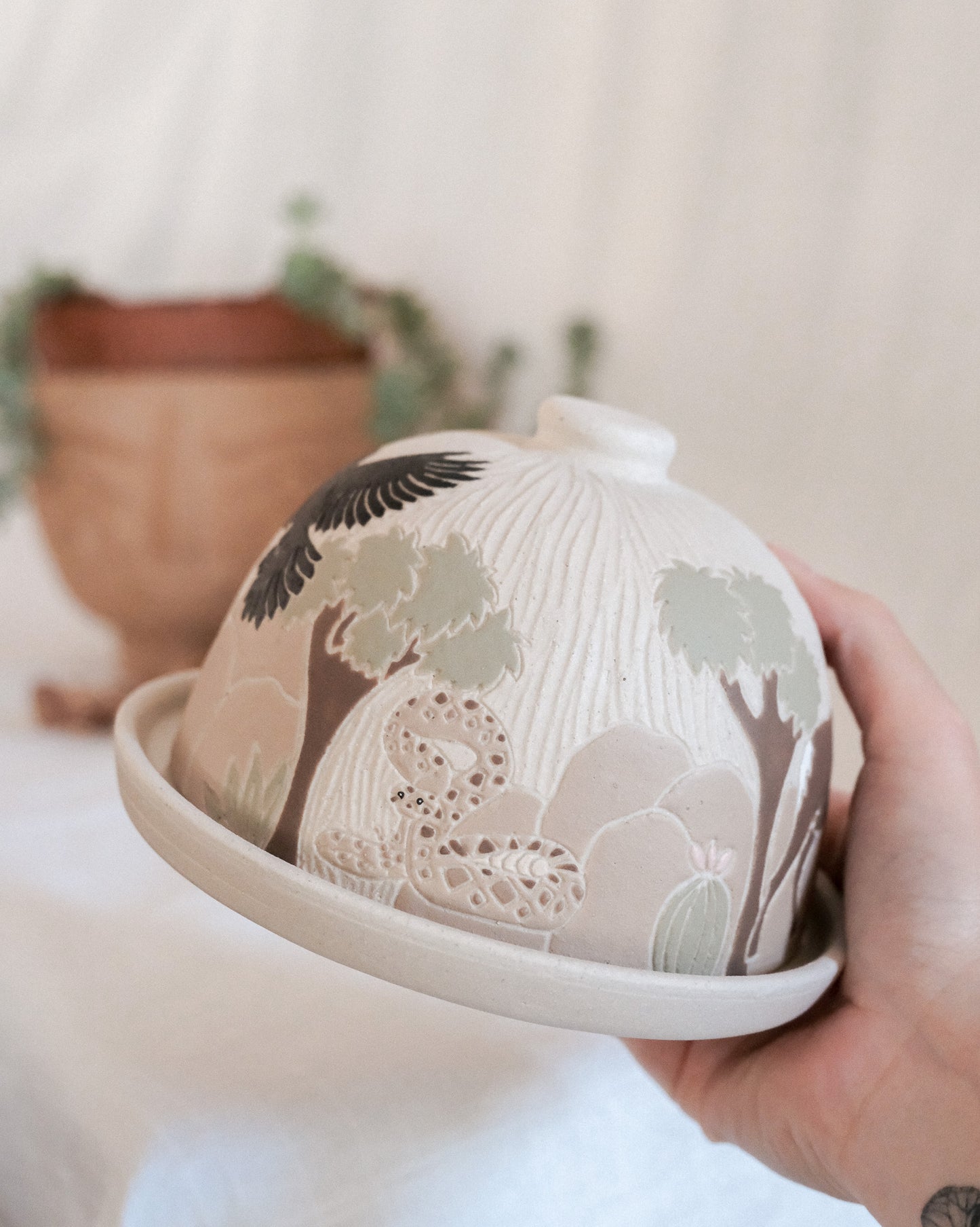 Joshua Tree Butter Dish