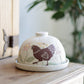Chickens & Flowers Butter Dish #1