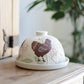 Chickens & Flowers Butter Dish #2