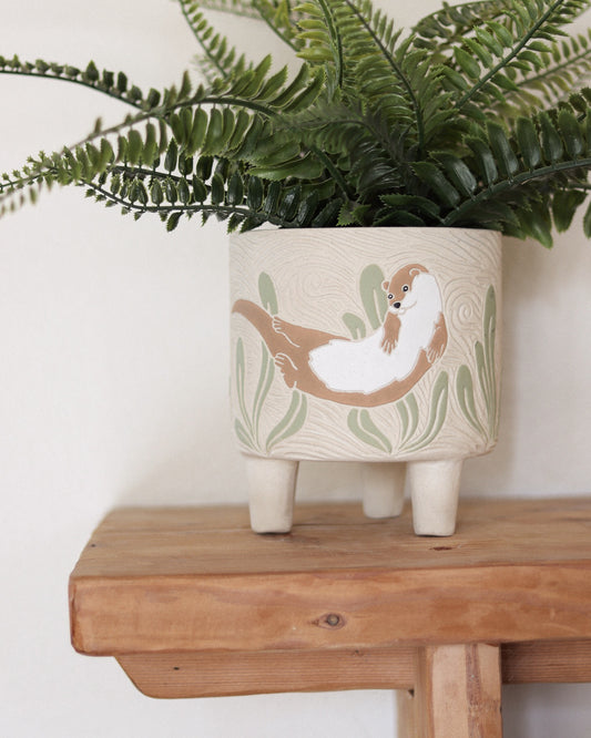 River Otters Planter (Discounted Second)