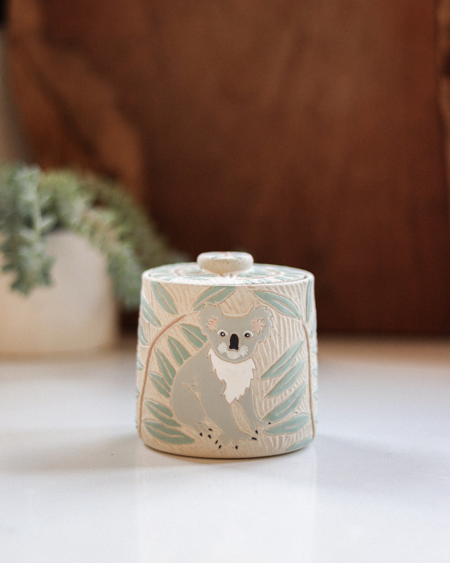 Koala & Eucalyptus Salt Jar