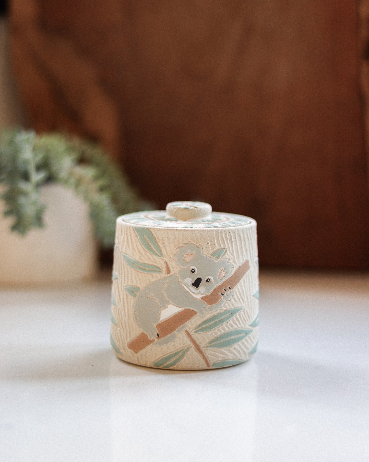 Koala & Eucalyptus Salt Jar