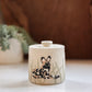 African Wild Dogs & Grasslands Salt Jar