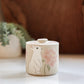 Rabbits & Peonies Salt Jar