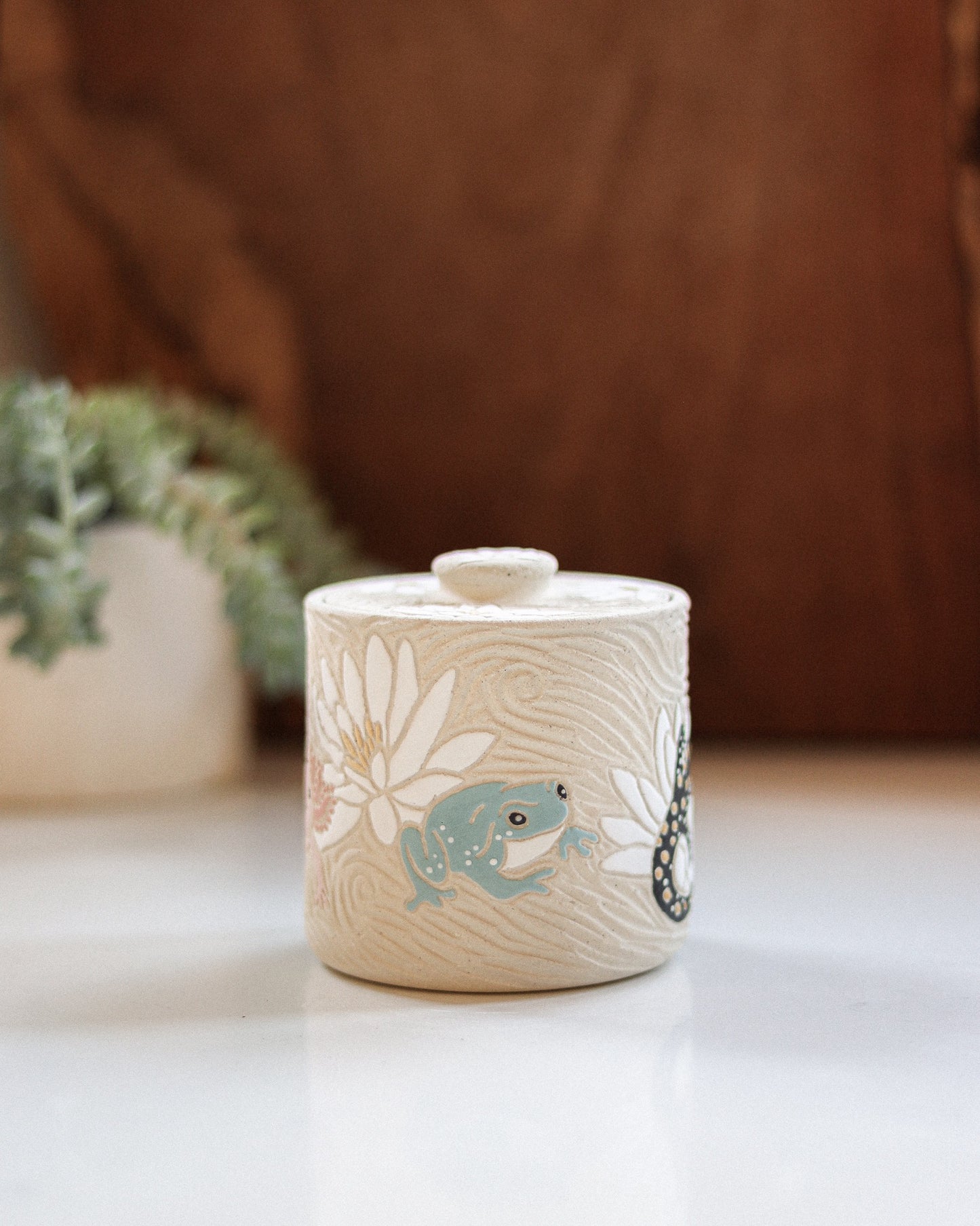 Amphibians Salt Jar #2