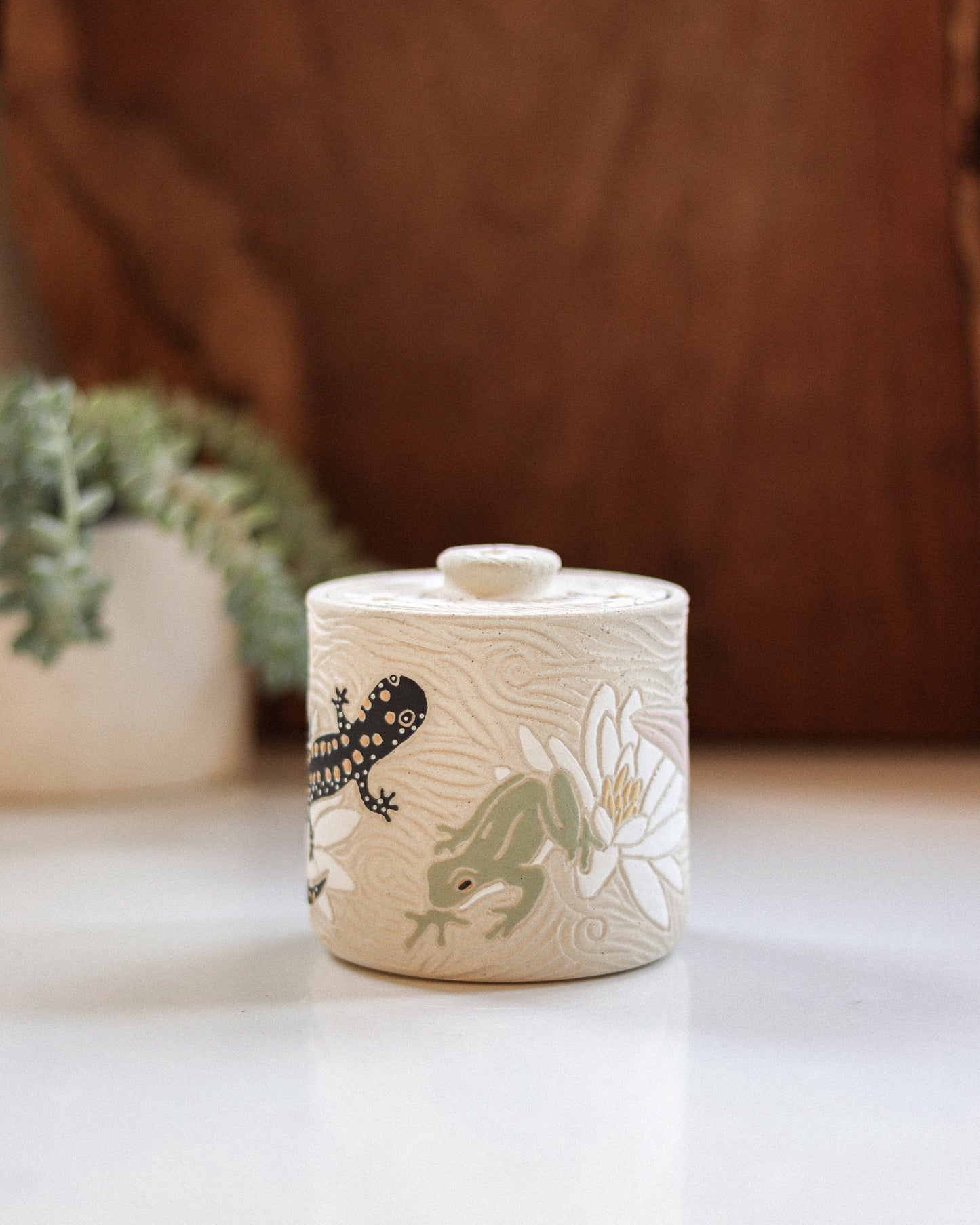 Amphibians Salt Jar #2