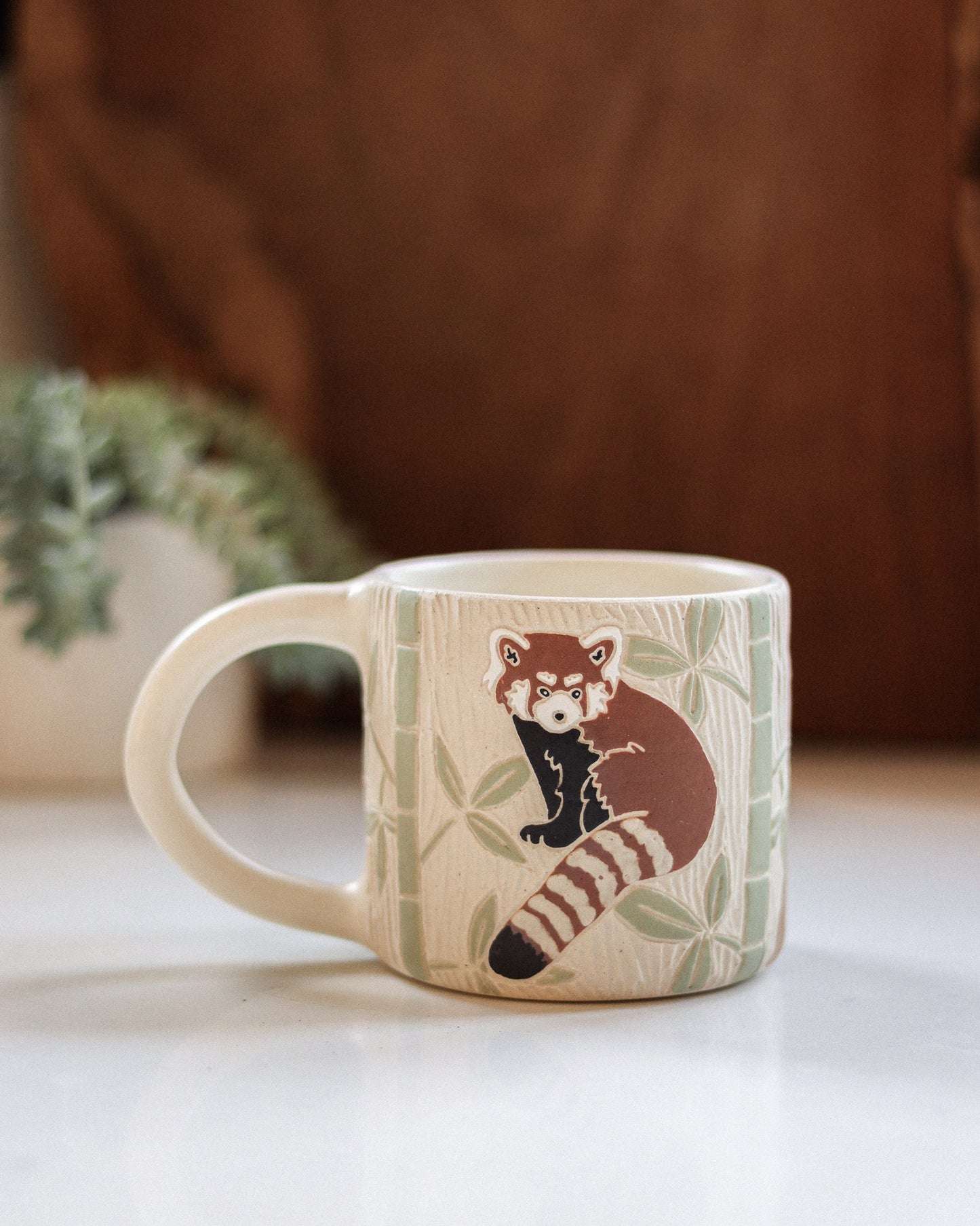 Red Panda & Bamboo Mug