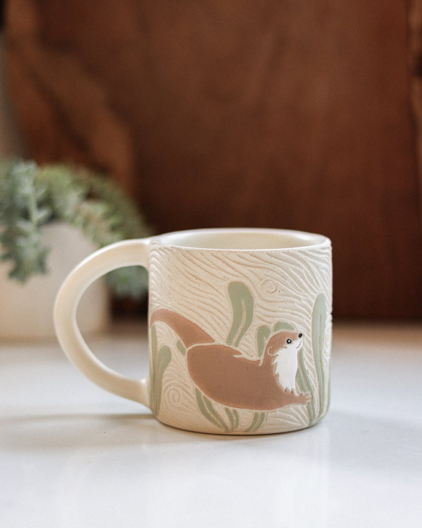 River Otters & Aquatic Plants Mug #2