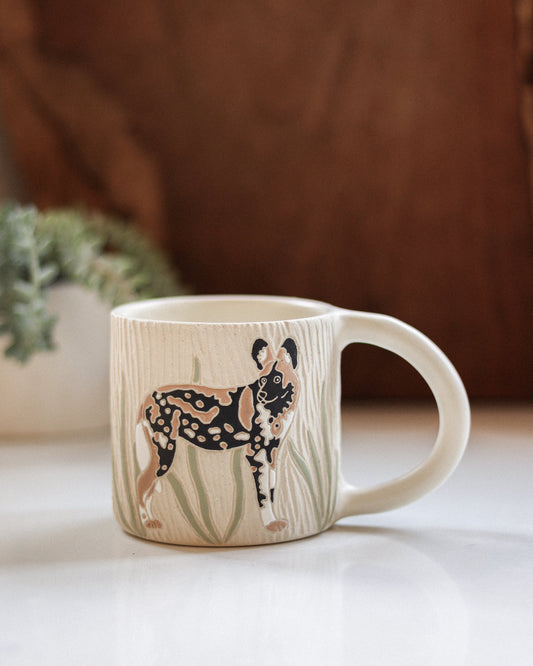 African Wild Dogs & Grasslands Mug