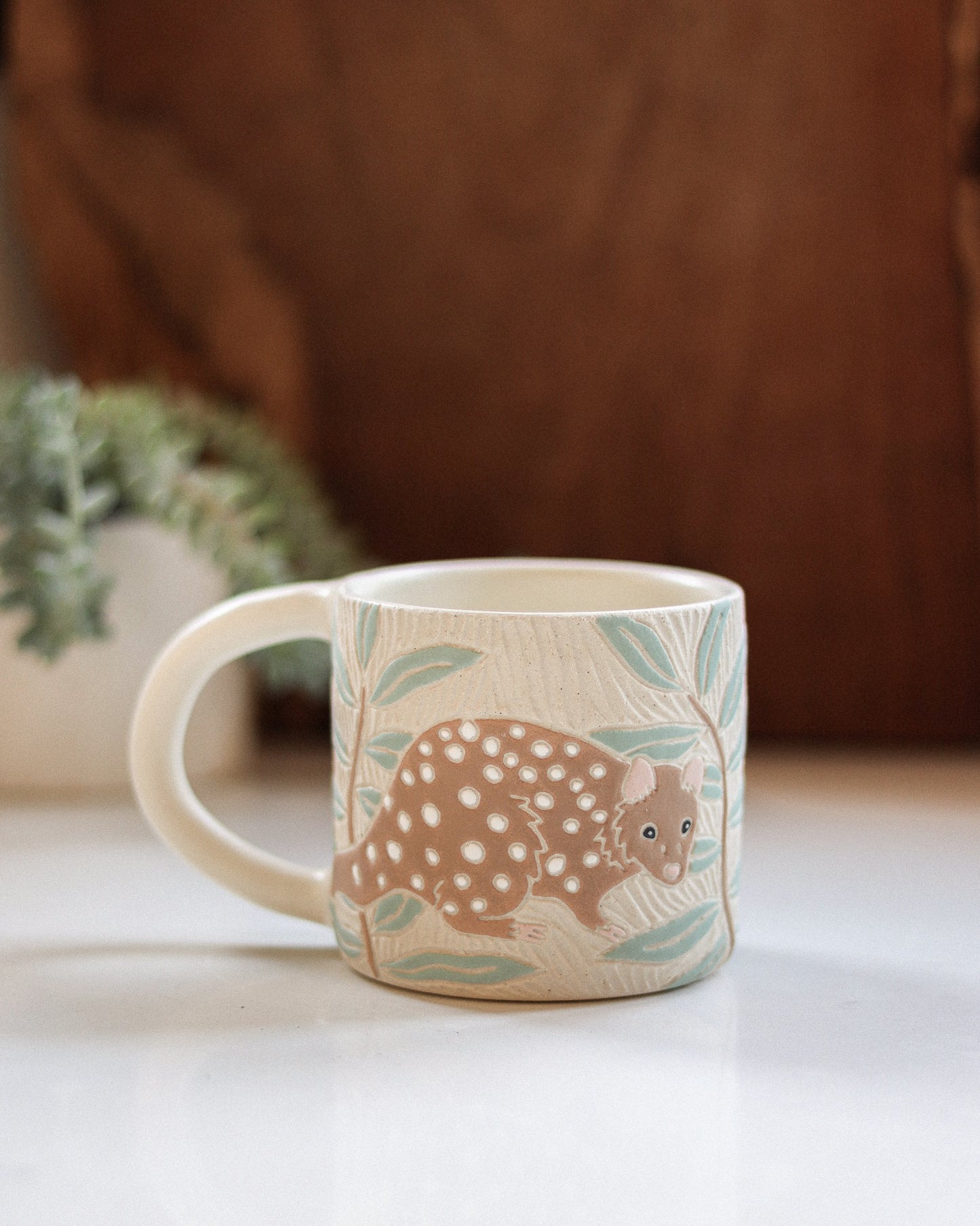 Spotted Quolls & Eucalyptus Mug