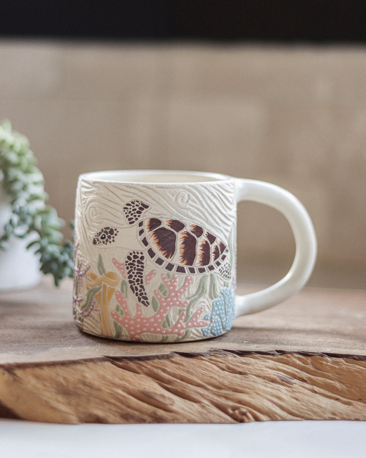 Sea Turtle & Coral Reef Mug