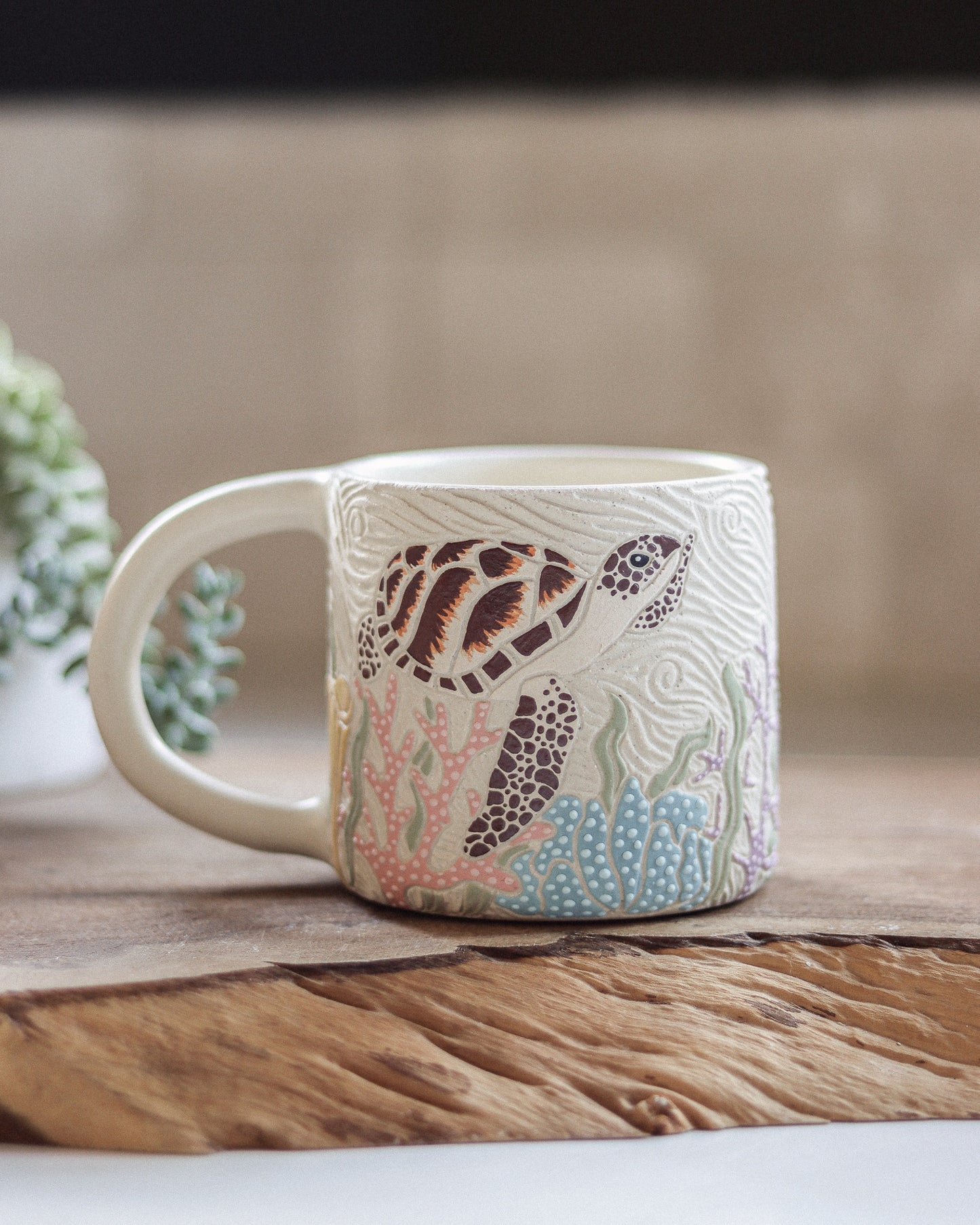 Sea Turtle & Coral Reef Mug