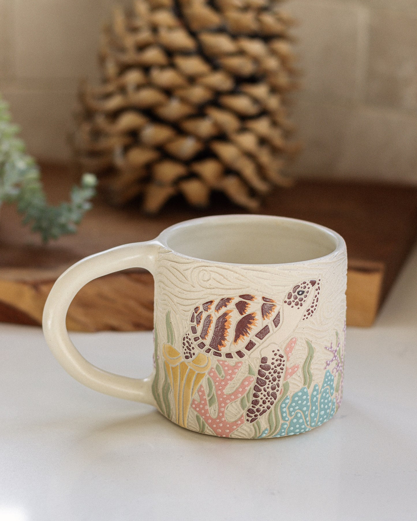 Sea Turtle & Coral Reef Mug