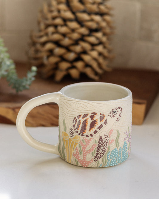 Sea Turtle & Coral Reef Mug