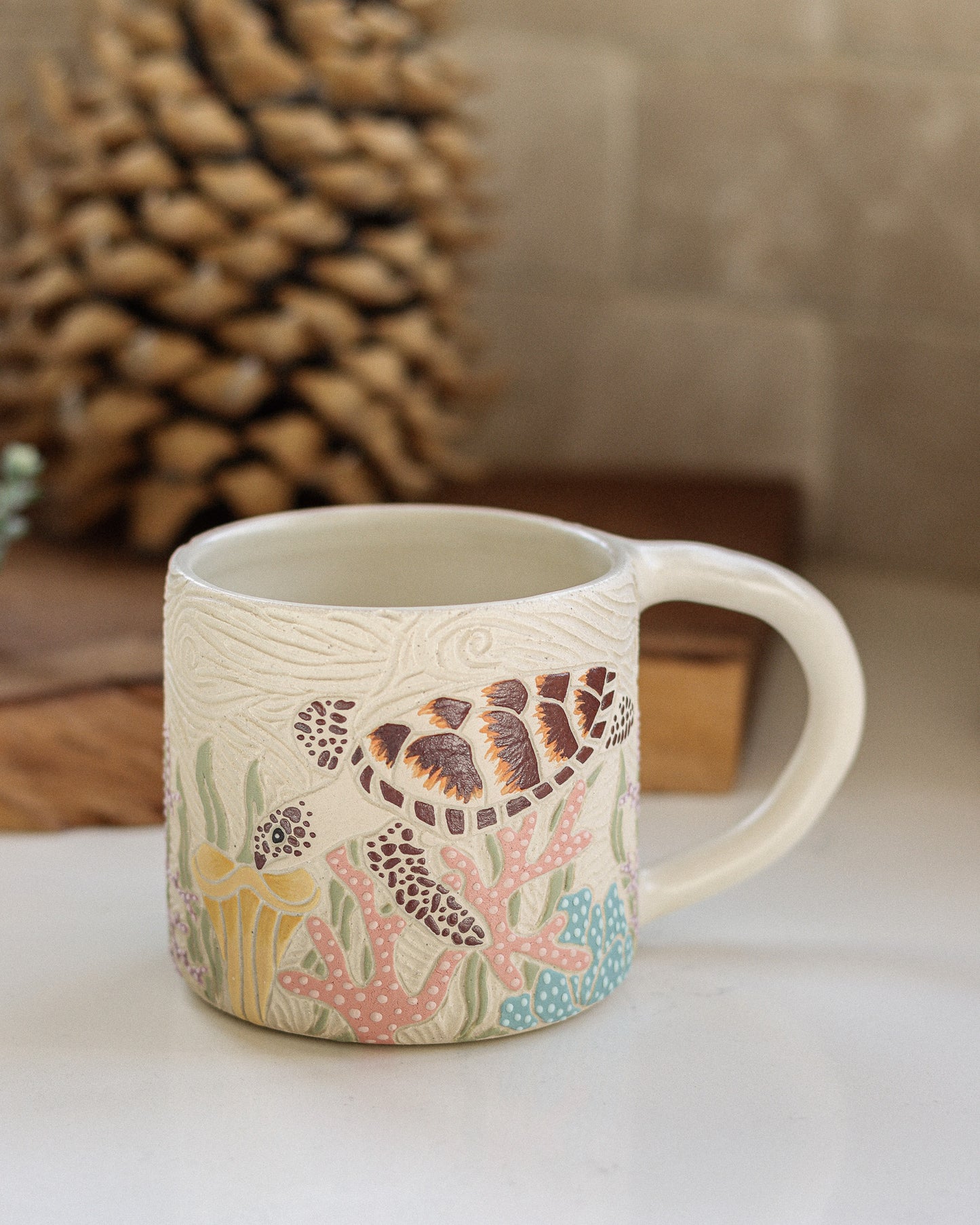 Sea Turtle & Coral Reef Mug