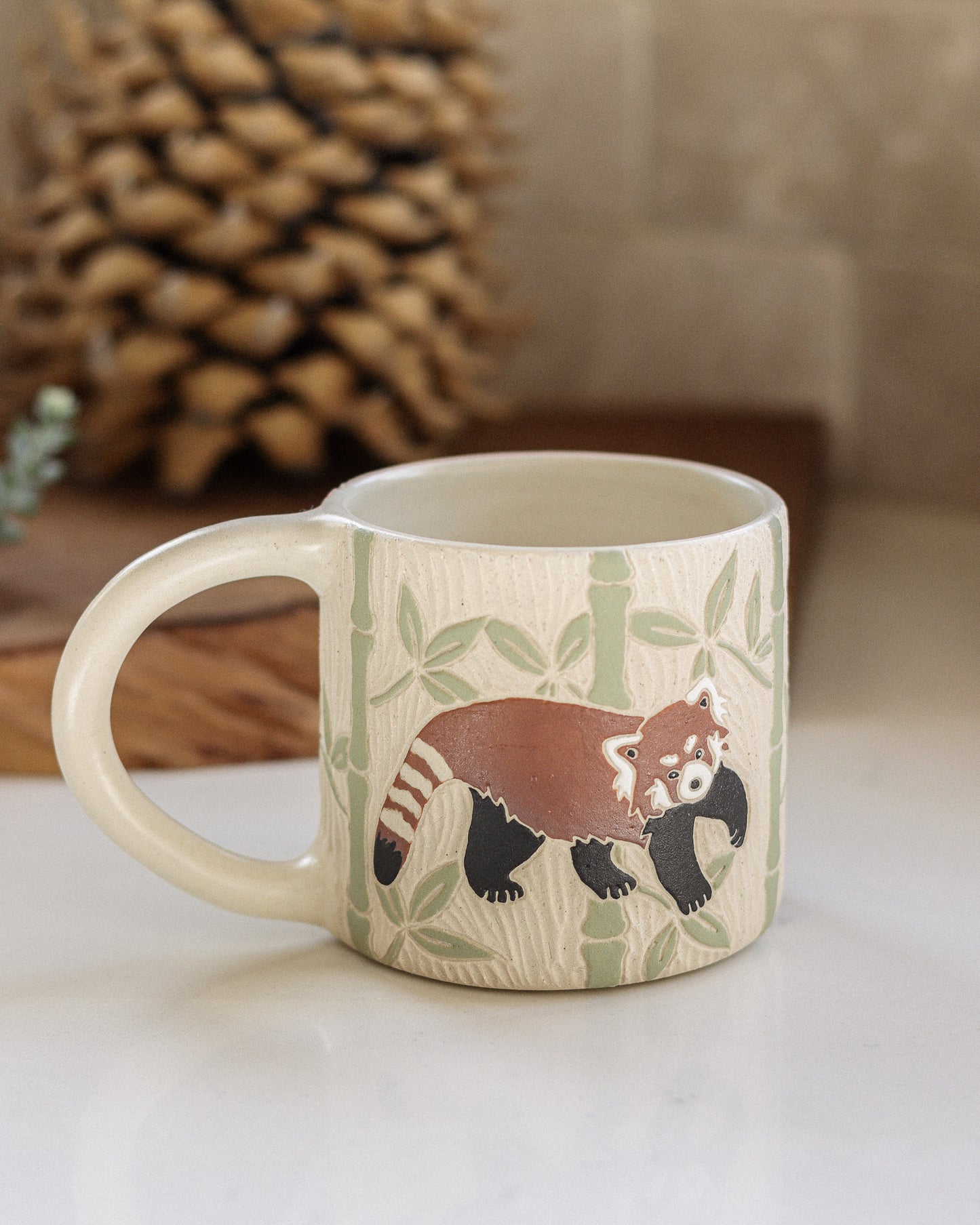 Red Panda & Bamboo Mug