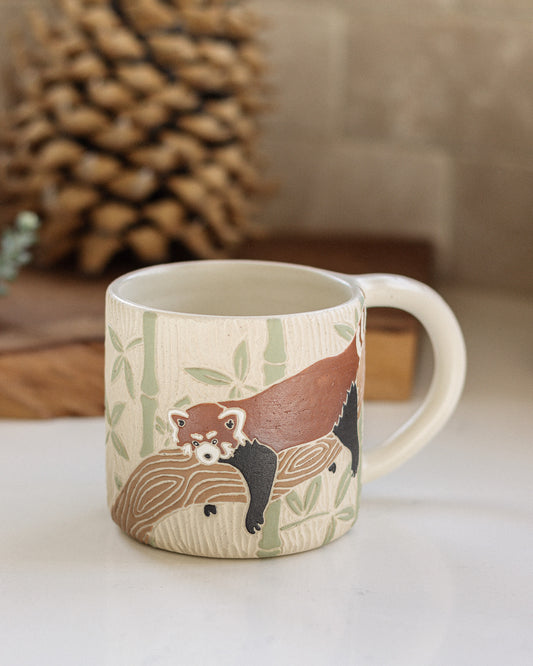 Red Panda & Bamboo Mug