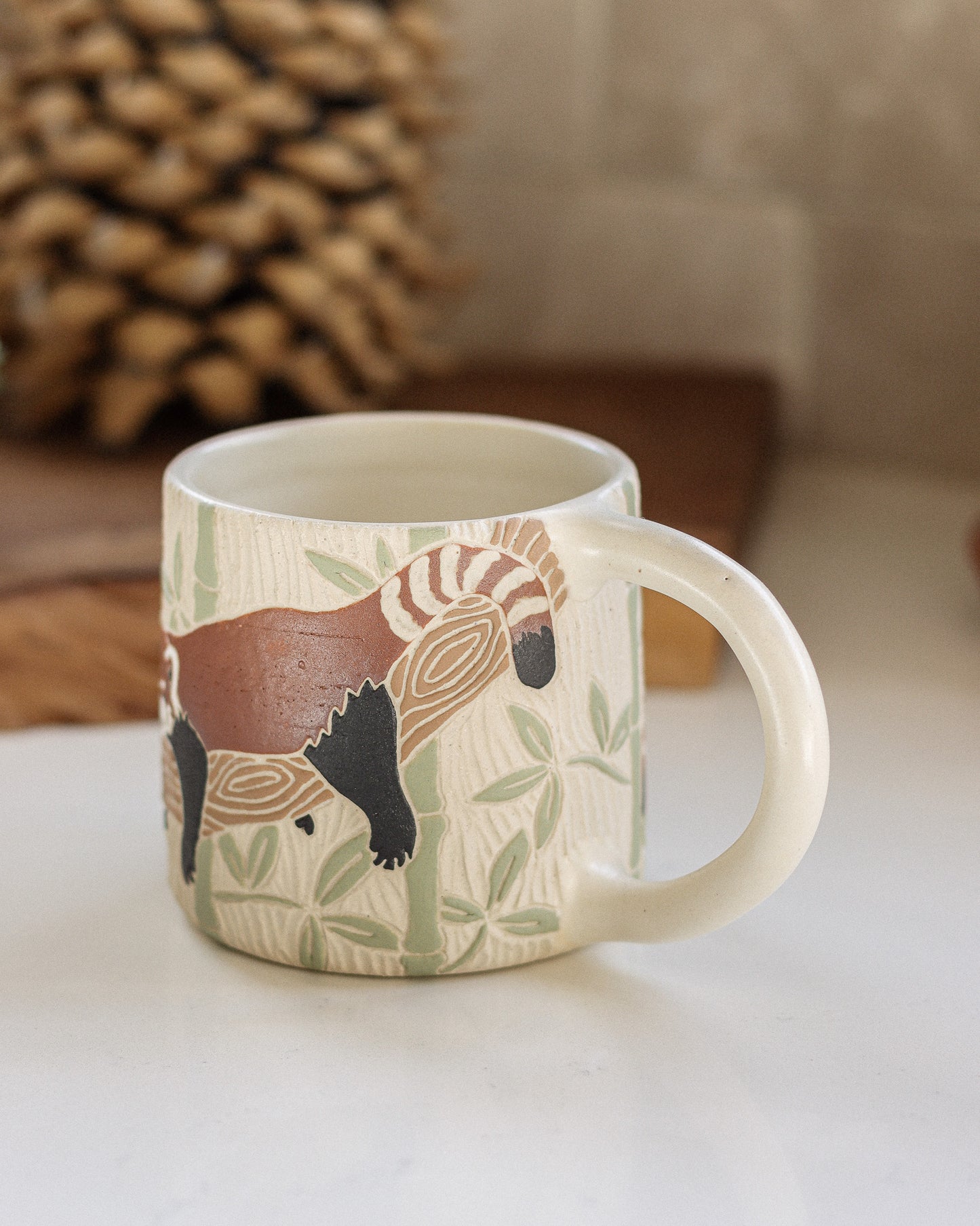 Red Panda & Bamboo Mug