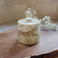 Cheetah & Palm Leaves Salt Jar