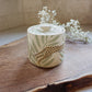 Cheetah & Palm Leaves Salt Jar