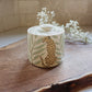 Cheetah & Palm Leaves Salt Jar