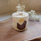 Chickens & Cosmos Salt Jar