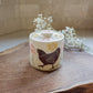 Chickens & Cosmos Salt Jar